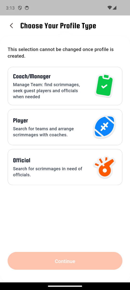 Profile type