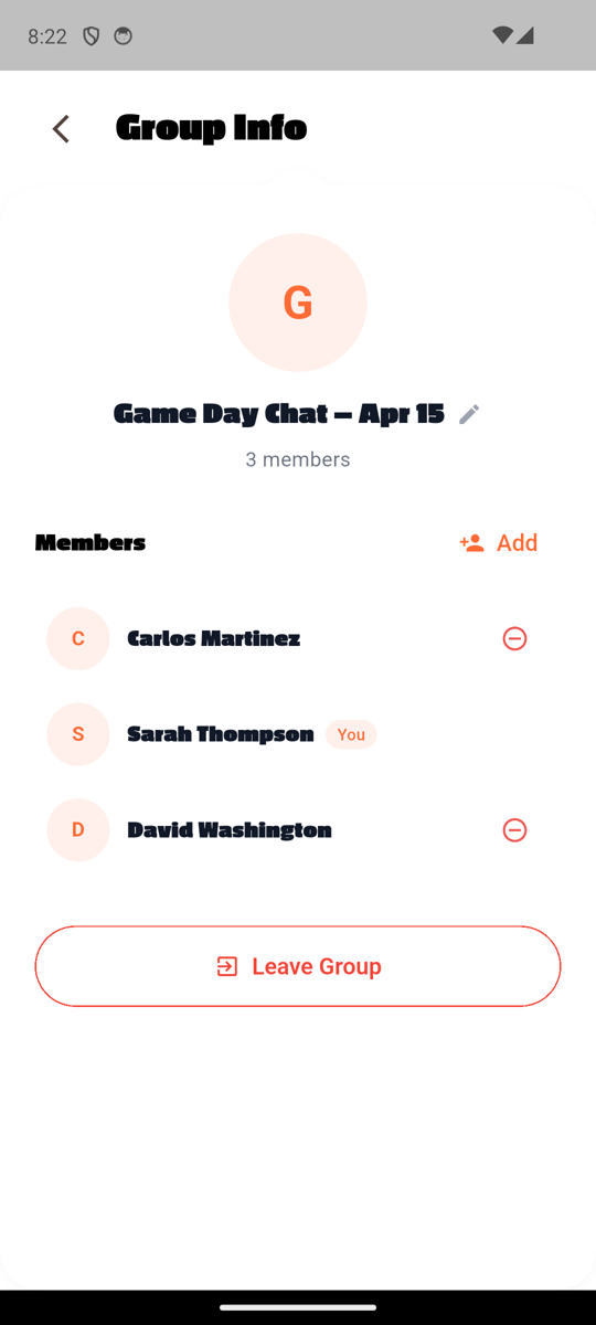 App group info